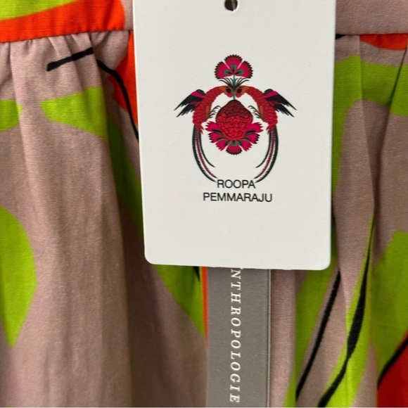 Anthropologie Roopa Pemmaraju Nerida Girly Whimsical Midi Dress Size XS - Picture 10 of 14